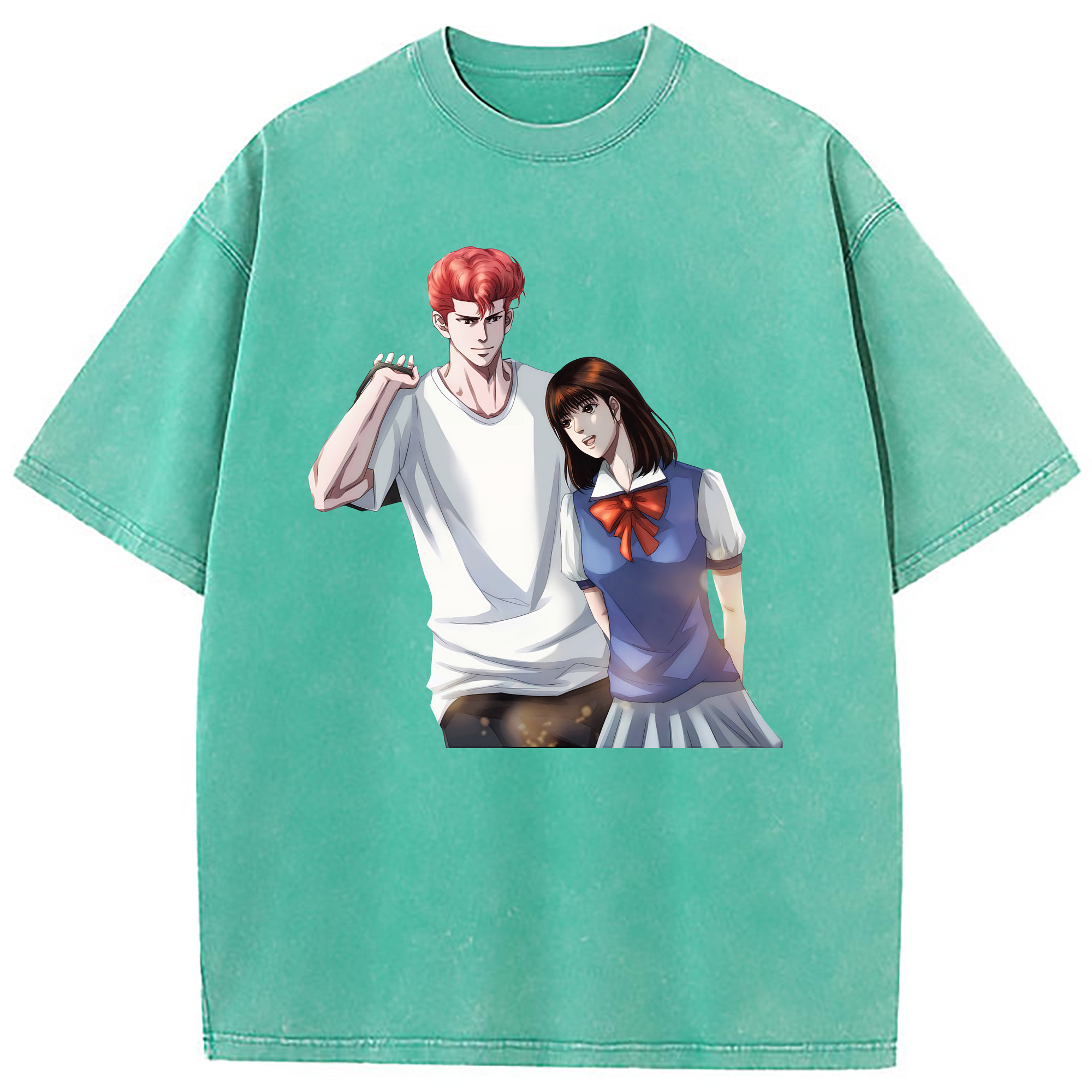 （画像用） SLAM DUNK／スラムダンク 綿100% ヴィンテージ風 半袖Tシャツ（フロントプリント）